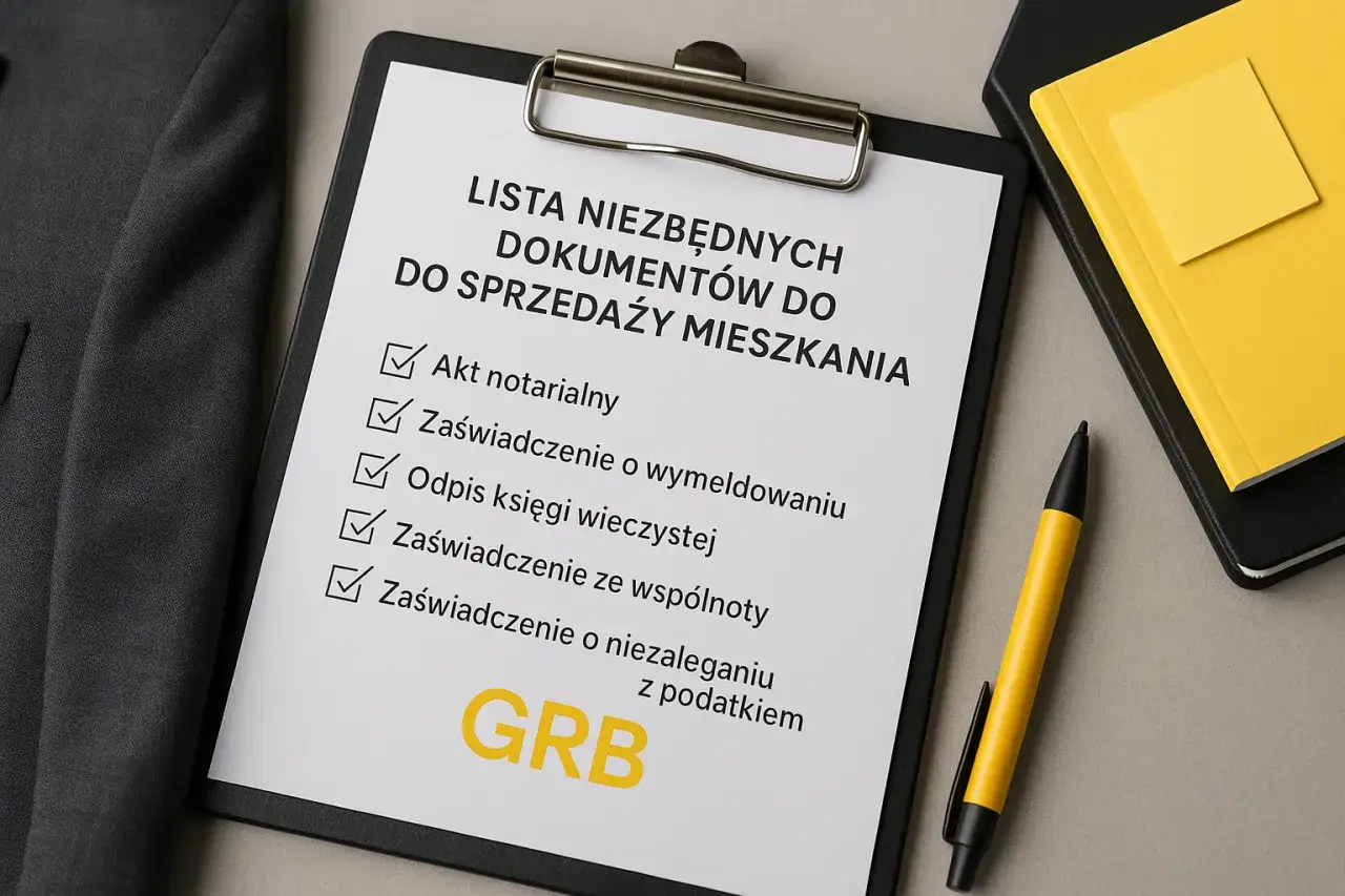 Lista niezbędnych dokumentów do sprzedaży mieszkania, w tym akt notarialny i zaświadczenia. Formalności po zakupie mieszkania mogą być proste z tą listą.