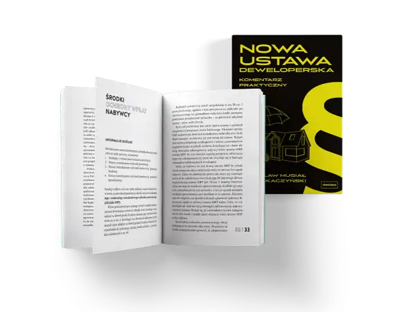 Nowa ustawa deweloperska: komentarz praktyczny. Książka omawia środki ochrony wpłat nabywcy.